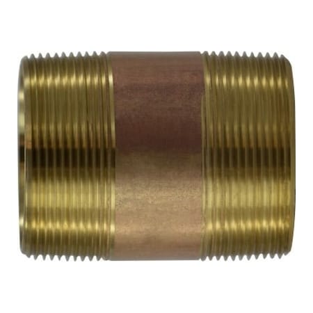 2 X 212 RED BRASS NIPPLE